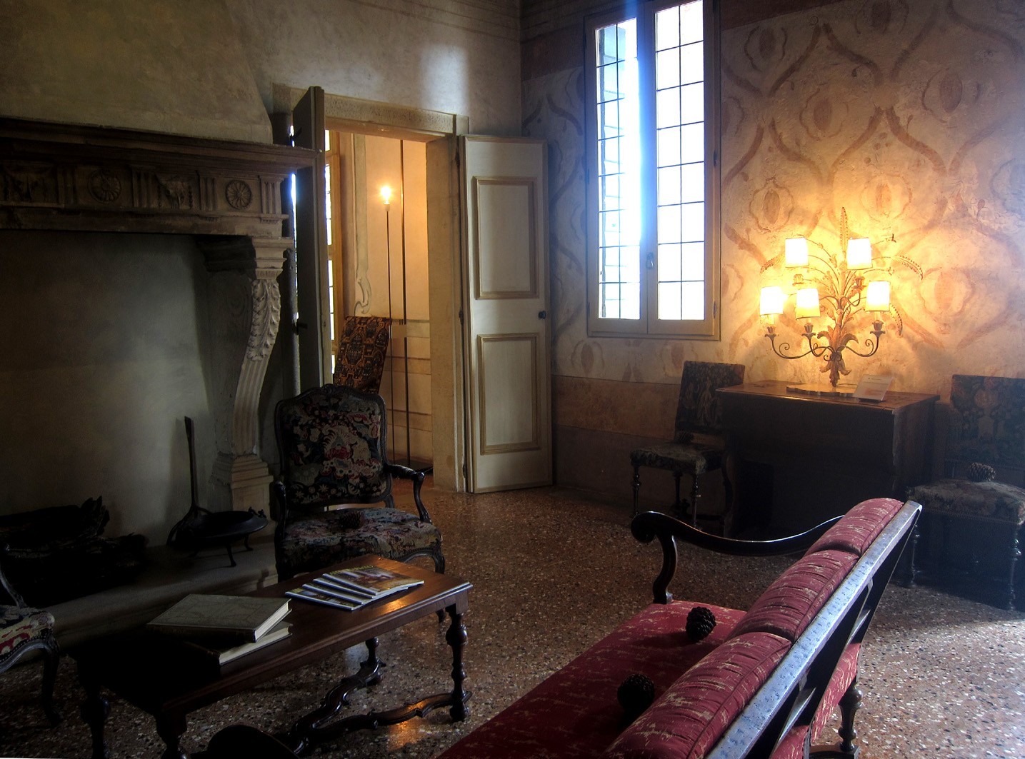 Interno della Villa dei Vescovi nei Colli Euganei