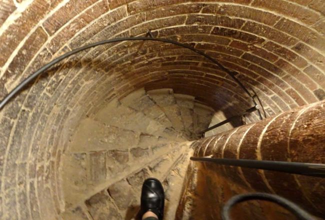 Il Guercino a Piacenza: scala per la cupola del Duomo (foto di Francesca Longoni)