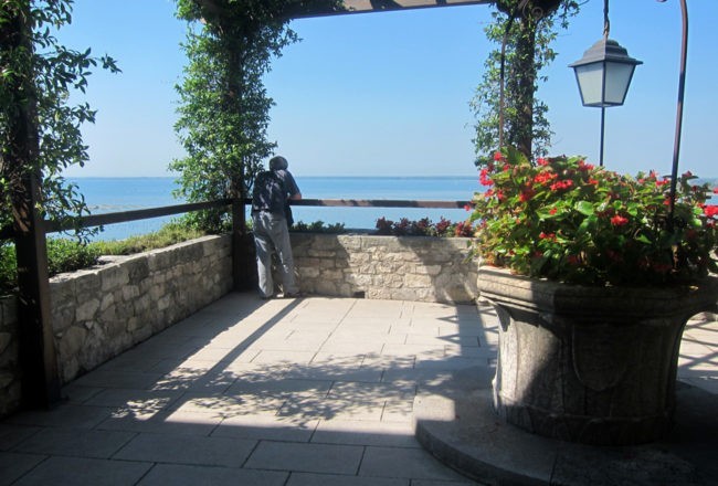 Duino il romantico castello di Rilke: terrazzo sul mare