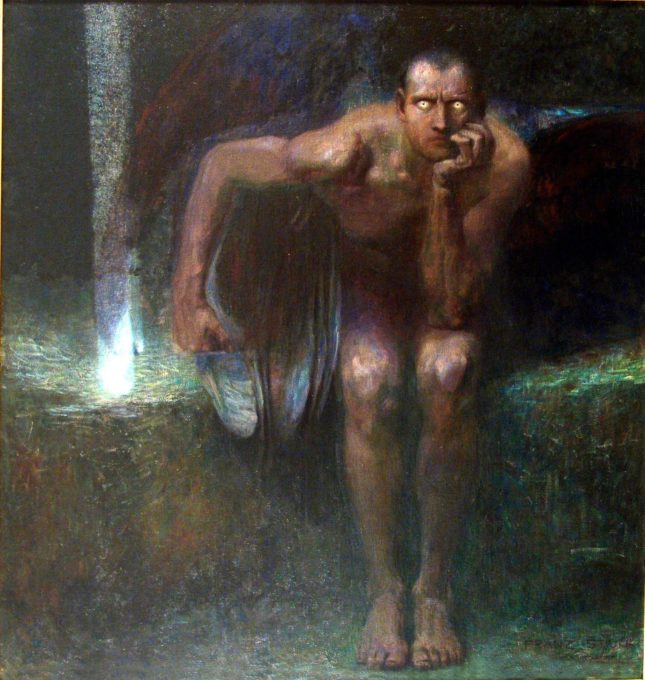 Franz von Stuck, Lucifero, 1889/1890, Sofia, The National Gallery for Foreign Art 