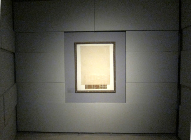 Stanza del silenzio alla mostra Kandinsky Cage
