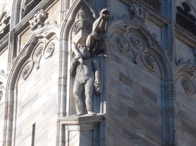 uomo selvatico duomo milano